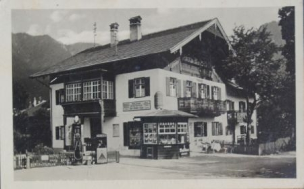 Shell Voltol Gasstation "Haus Oswald" 1931 postcard (8524)